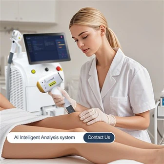 Mesin penyingkiran rambut laser diod AI yang berkuasa