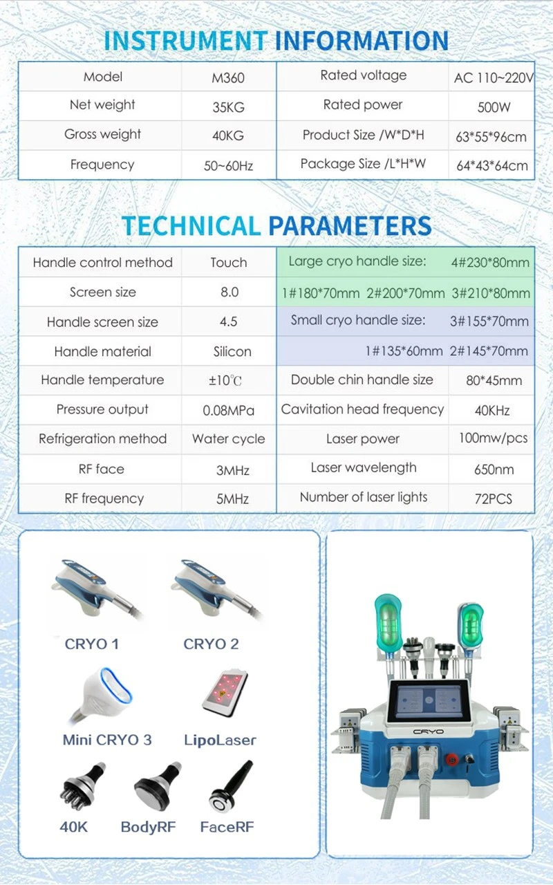 MNLT 360° CryoSculpt Pro Machine price