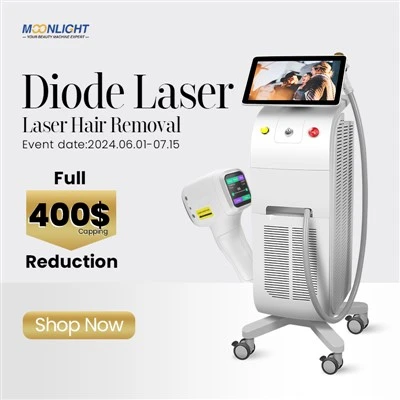 Sistem Penyingkiran Bulu Laser Diod 4 Gelombang 3000W